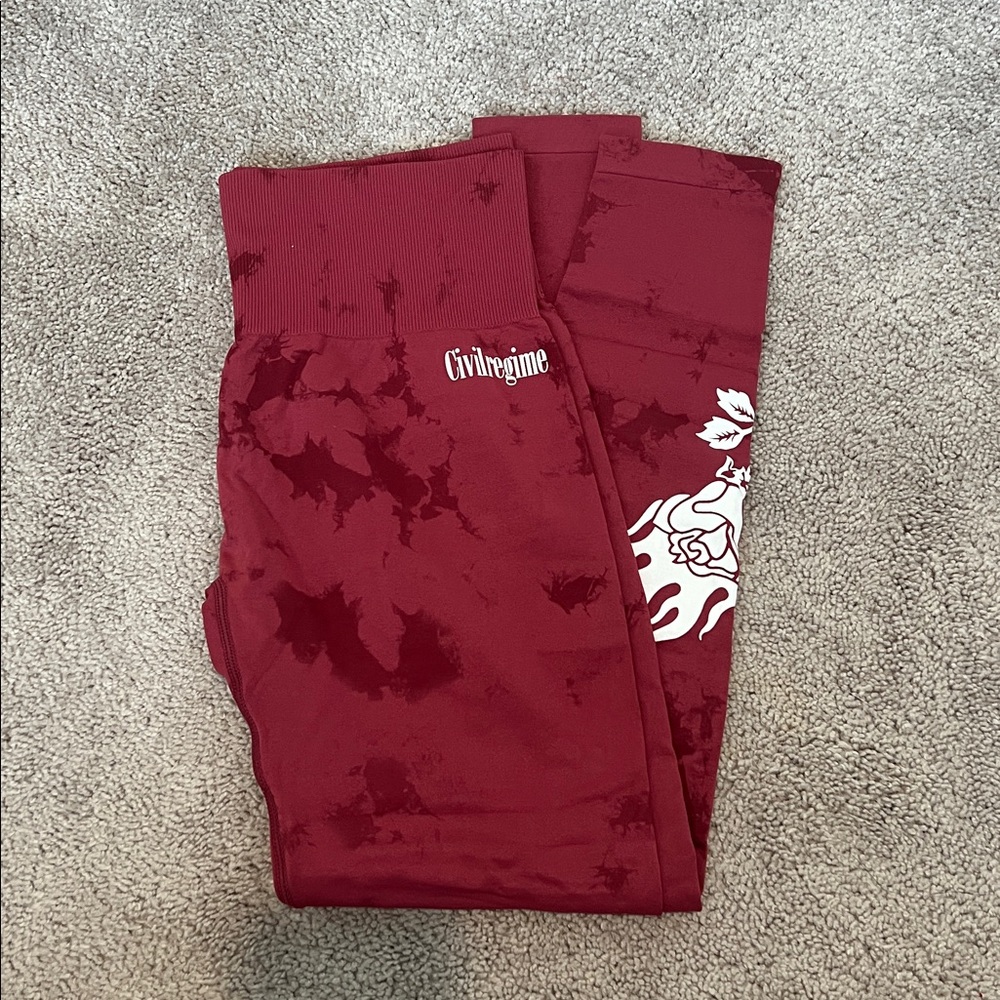 Civil Regime Red Leggings